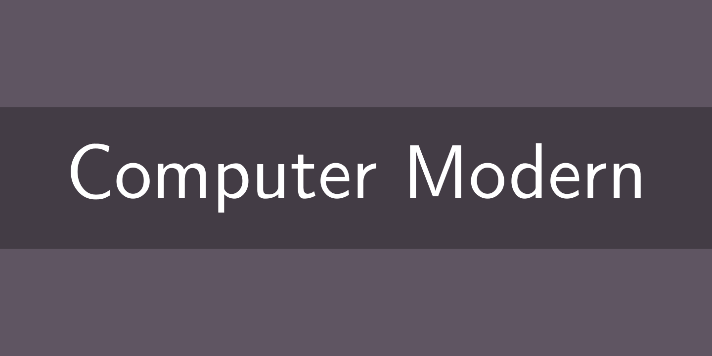 Beispiel einer Computer Modern Classical Serif Italic-Schriftart